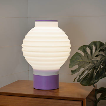 Asian Lantern Vintage Traditional Plant-Based PLA 3D Printed Dimmable LED Table Lamp - JONATHAN Y